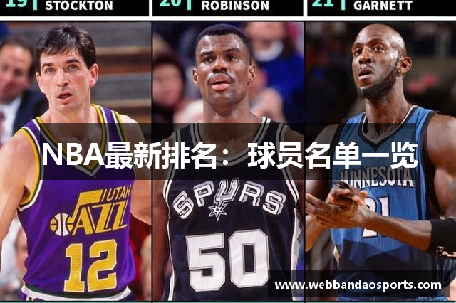 NBA最新排名：球员名单一览